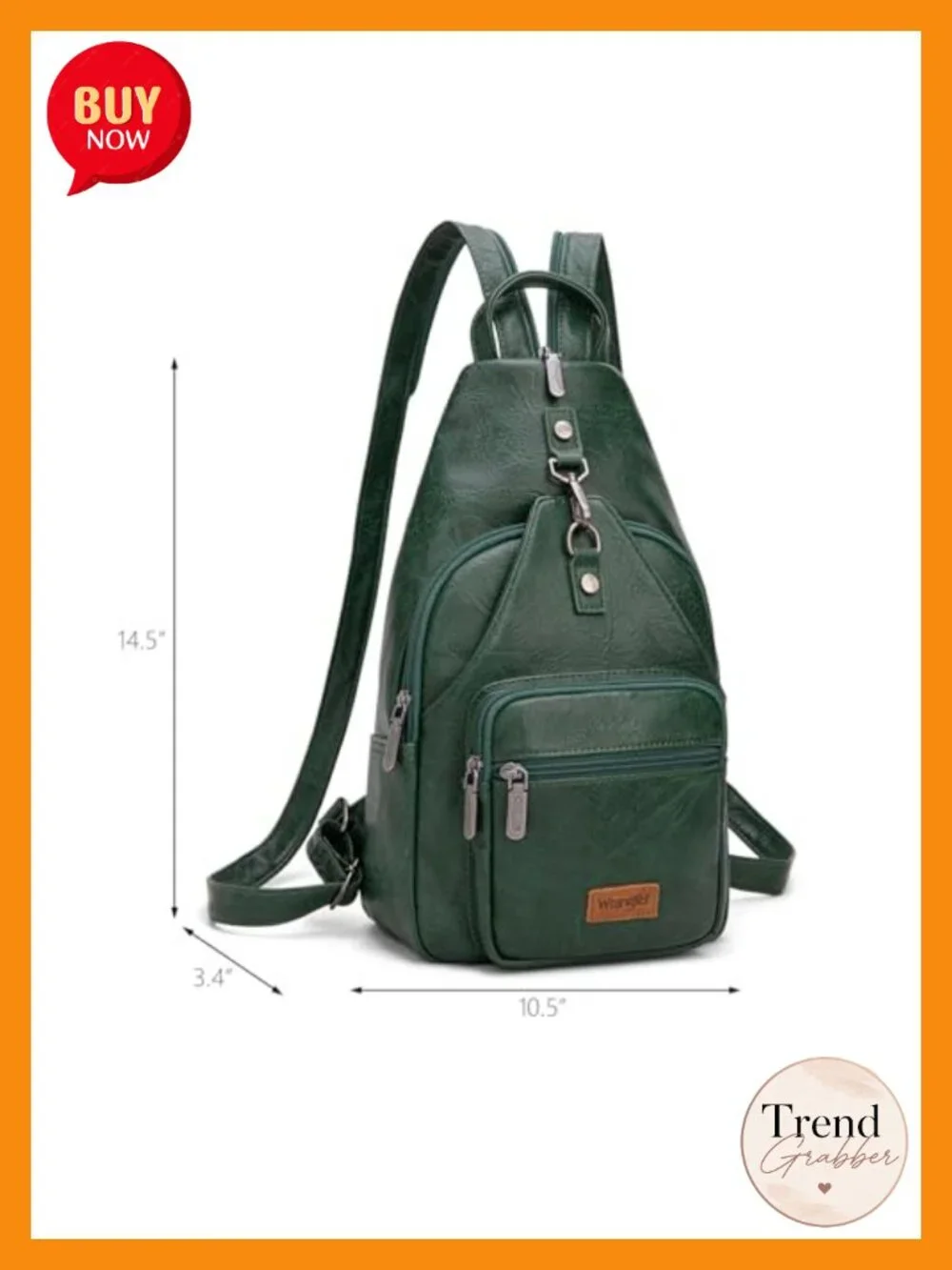 Vintage Convertible Backpack Shoulder Purse with Adjustable Sling Strap - Faux